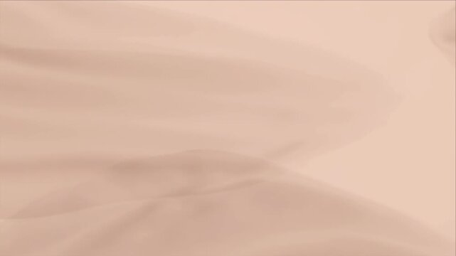 Luxury beige light overlay background with soft fabric wave texture and abstract pastel flow creating calm elegant mood for spa banner design or subtle cosmetic product presentation