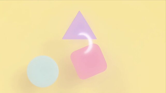 Luxury pastel light overlay background soft geometric shape circle square triangle square triangle minimal abstract composition dreamy glow modern banner creative template pastel shape background