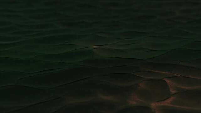 Dark water surface abstract wave texture deep green pattern moody luxury dark light overlay background with smooth sand surface and gentle shadow pattern creating elegant calm ocean ripple seascape