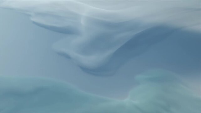 Luxury soft blue light overlay background abstract wave gradient with gentle fluid motion texture dreamy misty cloud effect elegant modern minimal design calm serene wellness art print