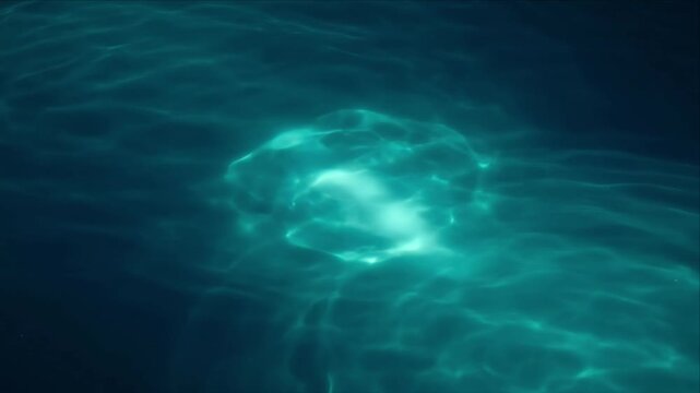Underwater luxury light overlay background with deep teal turquoise water texture softly shimmering dark abstract ocean depth creating dreamy ripple pattern with soft glow and calming motion perfect