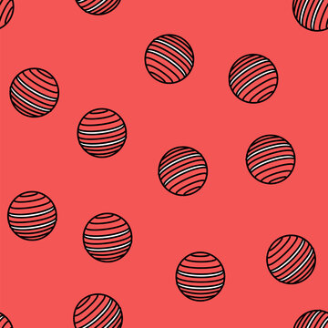 ball croquet game vector seamless pattern ball croquet game sign illustration
