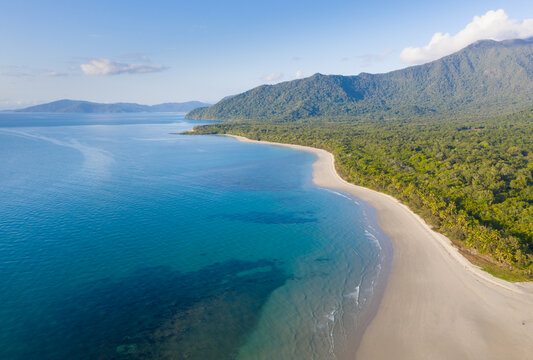 Aerial View - Myall Beach - Daintree - Queensland Australia