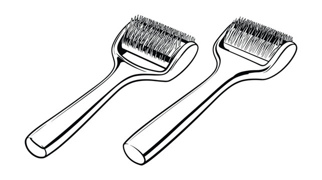 Roller vector tool for skincare treatment with skincare, cosmetic