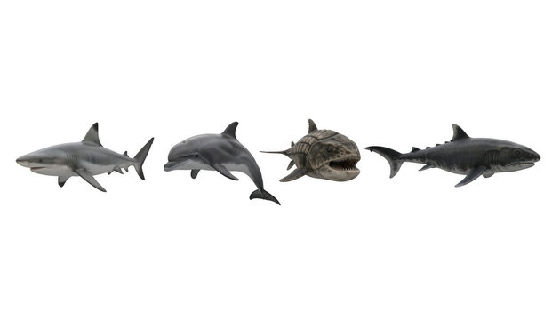 Dolphin Sharks and Ancient Fish Comparison