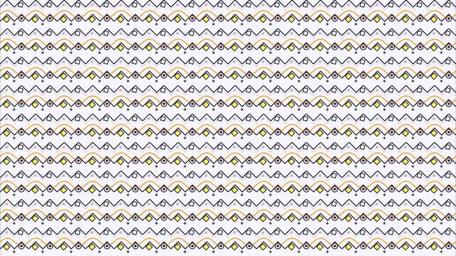 Abstract Geometric Zigzag Pattern Minimalist Seamless Loop Background for Corporate Presentation and Digital Media Motion Graphics Design Elements Website UI