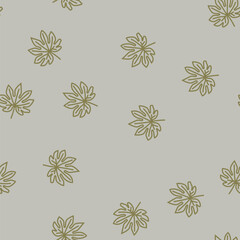 fatsia japonica tropical leaf vector line seamless pattern fatsia japonica tropical leaf sign illustration © vectorwin