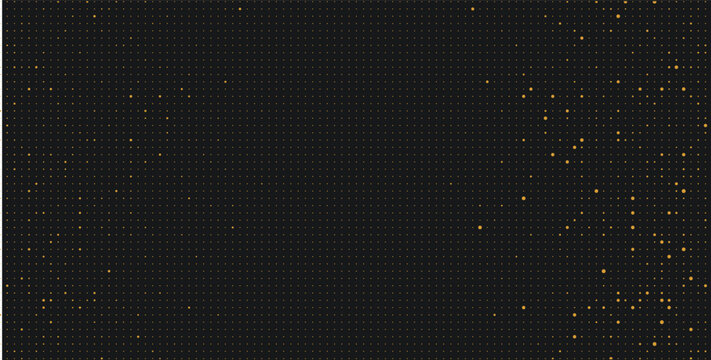 Abstract cosmic starfield with glowing dots vector