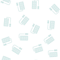 Fototapeta premium hub usb vector glyph seamless pattern hub usb sign illustration