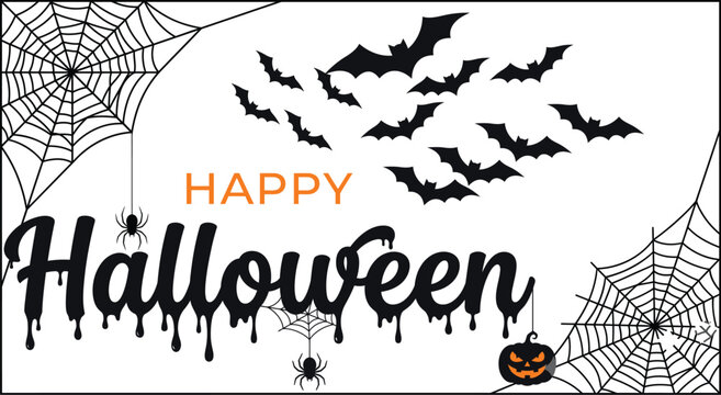 halloween background with bats