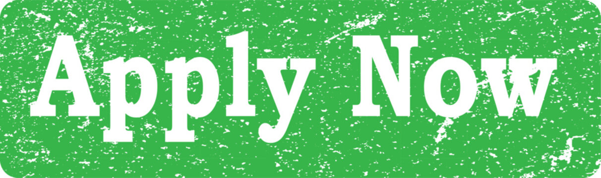 Apply now button with a green textured grunge effect