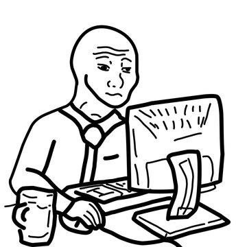 man with a laptop office