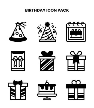 Birthday DuoTone Icons Pack