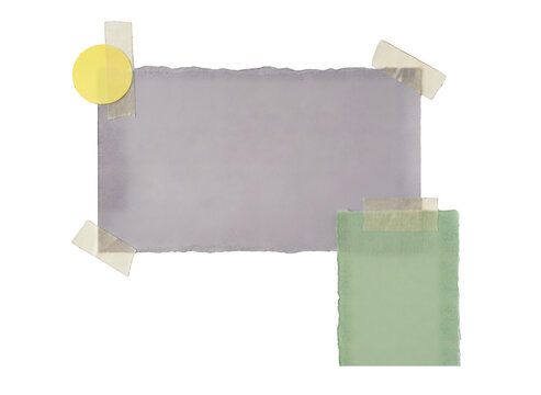 Simple flat design sticky notes with colorful tabs