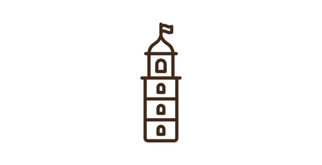 Watchtower Minimalist Icon © Asbut