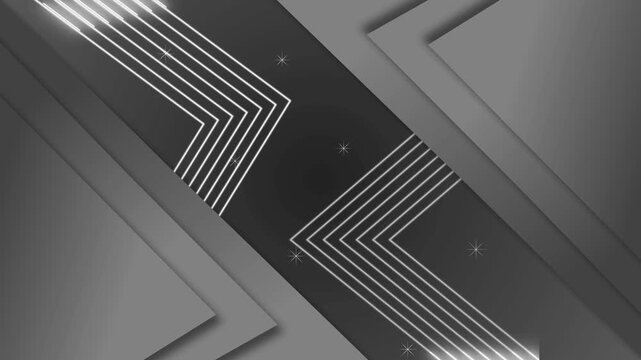 Abstract geometric background with glowing lines diagonal layers and modern futuristic design animation