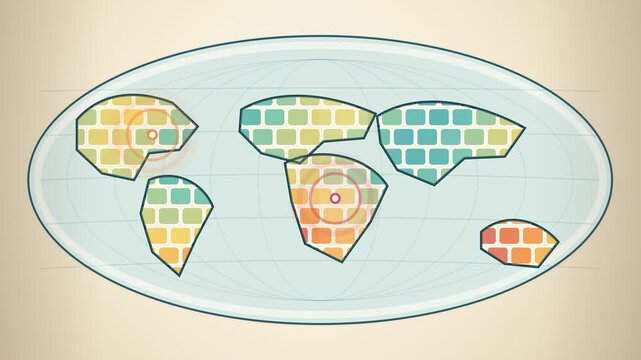 Global Temperature Heatmap Showing Climate Variation
