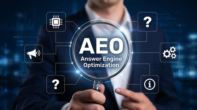 AEO Answer Engine Optimization AI Search Visibility Strategy Concept