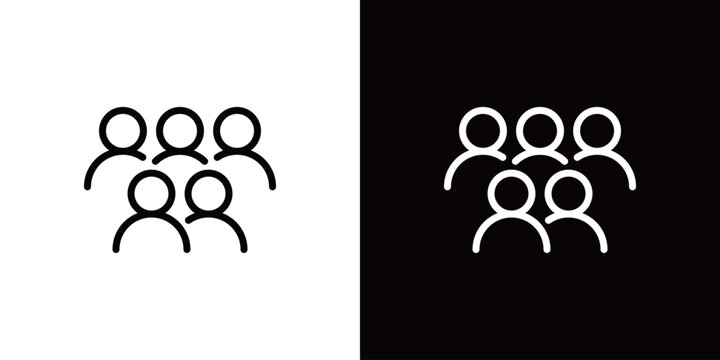 5人のアイコン チーム メンバー