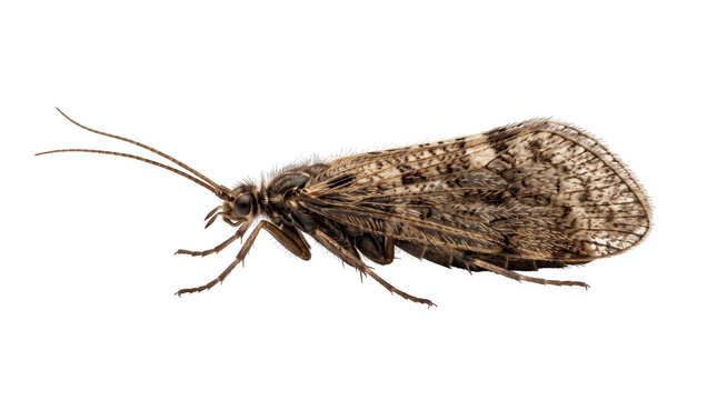 Adult caddisfly trichoptera Insect, transparent, png, isolated white isolated on transparent background png