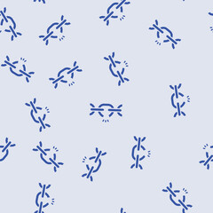Fototapeta premium broken link vector glyph seamless pattern broken link sign illustration