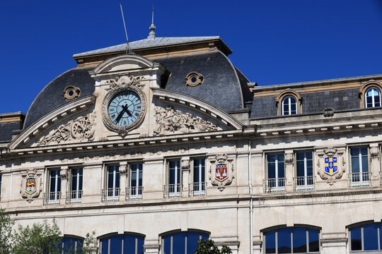 Facade of the Matabiau Station in the French city of Toulouse  