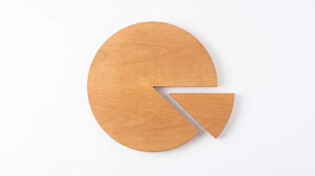 Percentage Pie Disc With Separated Slice