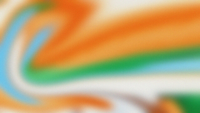 Swirling Tricolor Dreamscape: Grainy Patriotic Waves Unfurling, a Vibrant Independence Day Canvas