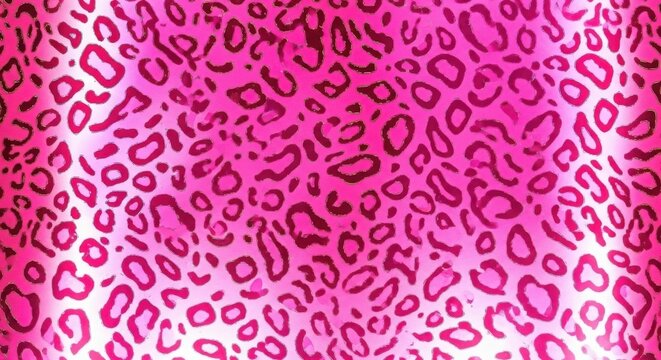 Vibrant pink leopard print fabric pattern