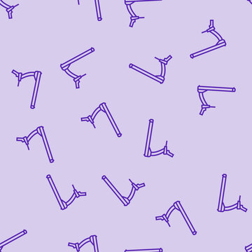 treadmill fitness tool vector line seamless pattern treadmill fitness tool sign illustration