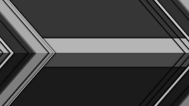 Abstract geometric design with layered chevrons and horizontal stripes background animation