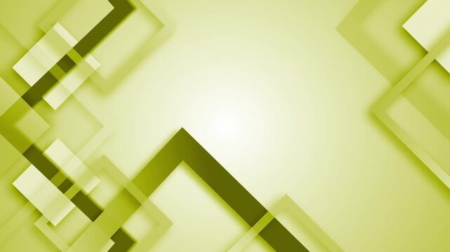 Colorful translucent geometric shape squares background animation