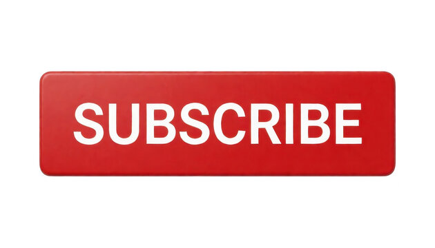 Red Subscribe Button Transparent Background