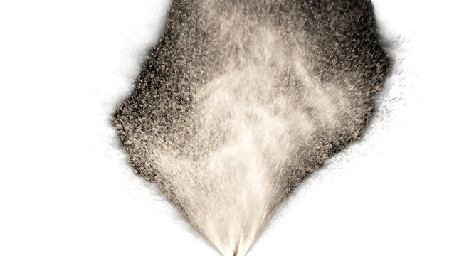 Abstract spray of water droplets against a dark background