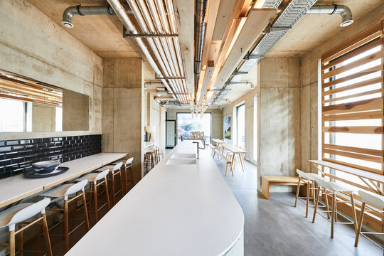Interior view of modern office