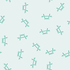 Obraz premium picnic table outdoor furniture vector glyph seamless pattern picnic table outdoor furniture sign illustration