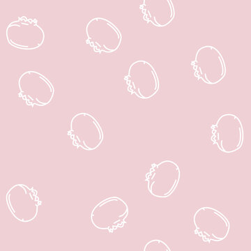 ripe blueberries vector line seamless pattern ripe blueberries sign illustration
