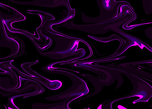 Vibrant purple liquid swirls with glowing effects.
