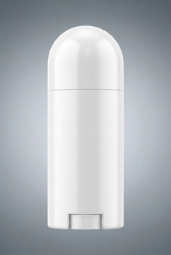 Blank White Deodorant Stick Container Mockup, Cosmetic Antiperspirant Roll-On Bottle Template for Men and Women Skincare Body Care Brand Packaging Design