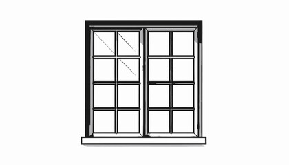 Obraz premium Detailed illustration of a window.