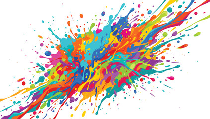 Obraz premium Colorful Paint Splash Abstract Vector Background