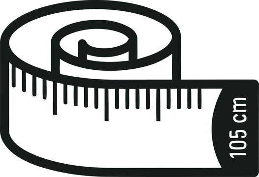 Measuring tape showing 105 centimeters length