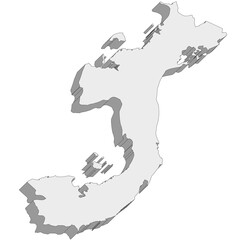 3D map dimension - continent North America country Panama © badrpost