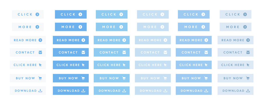 Minimal UI Button Set / UI kit/ pink minimal / Call To Action Buttons / Web design / landing page / app UI / ボタンセット / ボタン