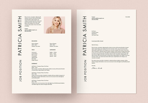 Minimal Resume and Cover Letter Layout