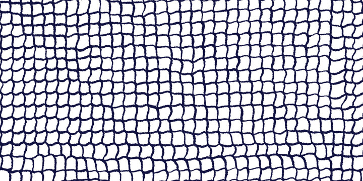 Vintage football grid endless pattern. Vector hand drawn pencil mesh repeat texture. Retro sport field graphic featuring doodle style rope print and abstract stadium line backdrop