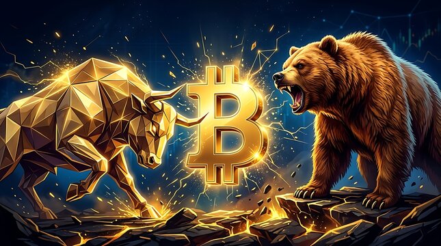 Bitcoin Bull vs Bear Crypto Market Volatility