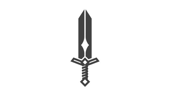 Sharp metallic longsword weapon icon.
