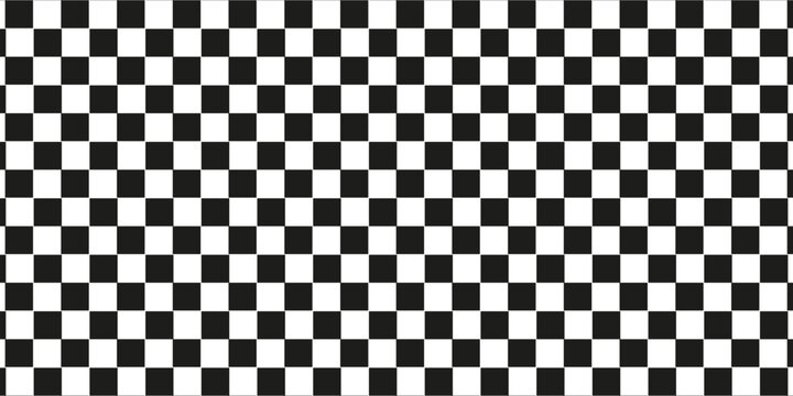Black and white checkered pattern, Checkerboard seamless pattern