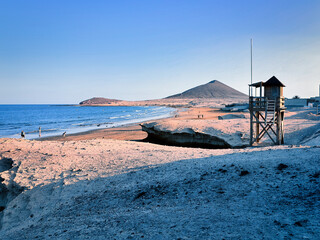 Luz de atardecer en la playa de El Médano © Ricardo